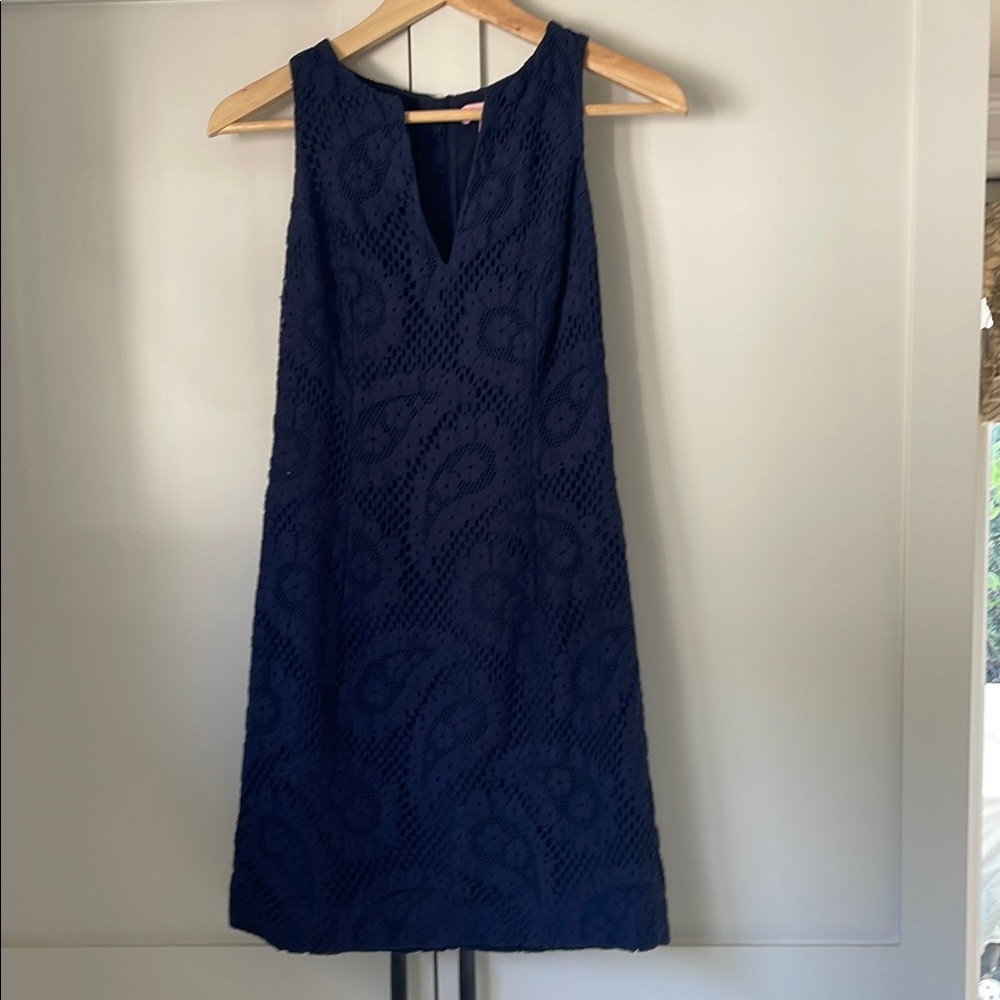 Lily Pulitzer Navy Lace Dress